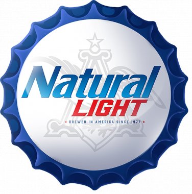 Natural Light Beer Bottle Cap Color Vinyl Decal Sticker Waterproof