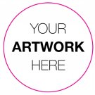 Custom Personalized Seals labels glossy stickers ROUND, envelope seals labels