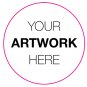 Custom Personalized Seals labels glossy stickers ROUND, envelope seals labels