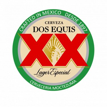 Dos Equis Beer Color Vinyl Decal Sticker Waterproof