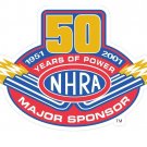 NHRA 50 YEARS OF POWER Vinyl Decal Sticker Waterproof