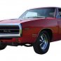 1969 Dodge Charger Classic Car Vinyl Sticker Waterproof