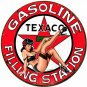 Rustic Texaco Girl Pinup Girl Vinyl Decal Sticker Waterproof