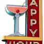 Happy Hour Bar Vintage Vinyl Decal Sticker Waterproof