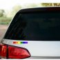Gay Pride Rainbow Flag Car Vinyl Decal Outdoor Window Car Sticker LGBT