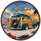SURFIN' SAFARI Vintage Vinyl Decal Sticker Waterproof