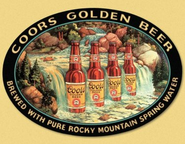 Coors Light Waterfall Vinyl Decal Sticker Waterproof