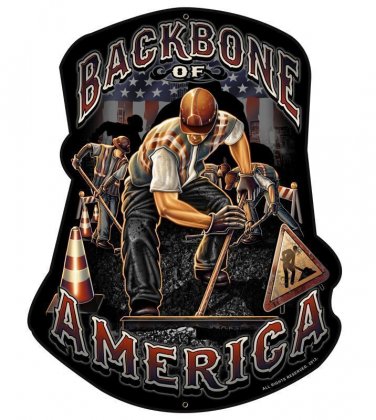 AMERICAN LABOR WORKER Vintage  Vinyl Decal Sticker Waterproof