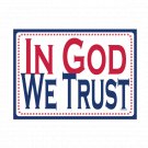 In God We Trust color Vinyl Decal Sticker Waterproof
