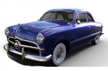 1949 Ford Custom Classic Car Vinyl Sticker Waterproof
