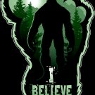 I Believe Bigfoot Color Vinyl Decal Sticker Waterproof