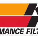 K&N Performance Filters Vinyl Decal Sticker Waterproof