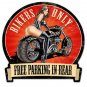Bikers Only Vinyl Decal Sticker Waterproof