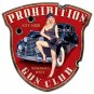 Prohibition Gun Club Shield Vintage Vinyl Decal Sticker Waterproof