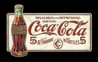 Coca Cola Delicious 5 Cents Vinyl Decal Sticker Waterproof