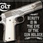 Colt Beauty Is On The Eye Of The Gun Holder Vinyl Decal Sticker Waterproof