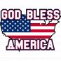 God Bless America Color Vinyl Decal Sticker Waterproof