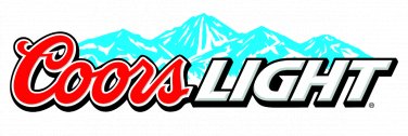 Coors Light Beer Color Die Cut Vinyl Decal Sticker Waterproof