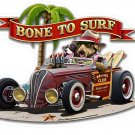 Bone to Surf Vintage  Vinyl Decal Sticker Waterproof