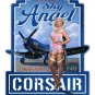 Angels Corsair Vintage  Vinyl Decal Sticker Waterproof