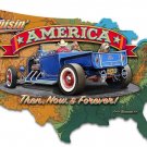 CRUISIN' AMERICA MAP Vintage Vinyl Decal Sticker Waterproof