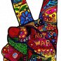 Love not war peace hand  sign Color Vinyl Decal Sticker Waterproof