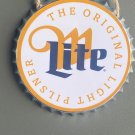 Miller Lite Decorative Bottle Caps Metal Cafe Beer Bar Decoration 6"
