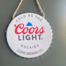 Coors Light Decorative Bottle Caps Metal Cafe Beer Bar Decoration 6"