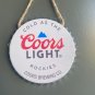 Coors Light Decorative Bottle Caps Metal Cafe Beer Bar Decoration 6"