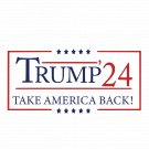 TRUMP 2024 TAKE AMERICA BACK MAGA 2024 Bumper Sticker 3" x 6" (Pack of 5)