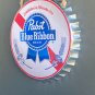 Pabst Blue Ribbon Decorative Bottle Caps Metal Cafe Beer Bar Decoration 6"