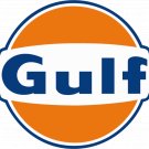 GULF GASOLINE STICKER CAR DECAL MECHANIC TOOLBOX SIGN CHEST USA