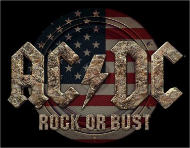 ACDC Rock or Bust Color Vinyl Decal Sticker Waterproof