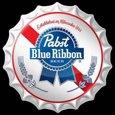 Pabst Blue Ribbon Bottle Cap Vinyl Decal Sticker Waterproof