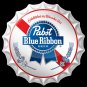 Pabst Blue Ribbon Bottle Cap Vinyl Decal Sticker Waterproof