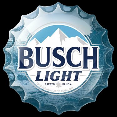 Bush Light Beer Bottle Cap Color Vinyl Decal Sticker Waterproof