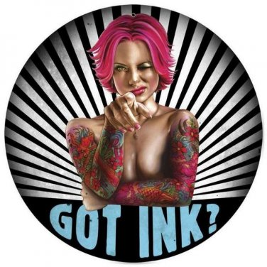 Vintage Got Ink Round Vinyl Decal Sticker Waterproof