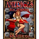 America's Highways Vintage  Vinyl Decal Sticker Waterproof