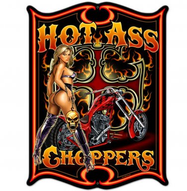 Hot Ass Choppers Vinyl Decal Sticker Waterproof