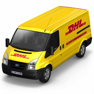 DHL Color Vinyl Decal Sticker Waterproof