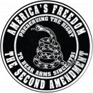 2nd Amendment  sign Color Vinyl Decal Sticker Waterproof