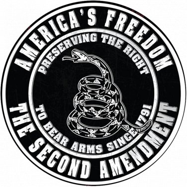 2nd Amendment  sign Color Vinyl Decal Sticker Waterproof