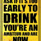 Amateur Drinker Color Vinyl Decal Sticker Waterproof