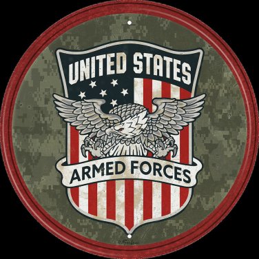 Armed Forces Color Vinyl Decal Sticker Waterproof