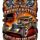 American Steel Vintage  Vinyl Decal Sticker Waterproof