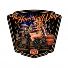American Way Vintage  Vinyl Decal Sticker Waterproof