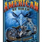 American By Birth Vintage Vinyl Decal Sticker Waterproof