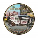Airplane Cafe Vintage Vinyl Decal Sticker Waterproof