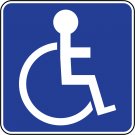 Handicap color Vinyl Decal Sticker Waterproof