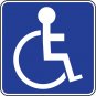 Handicap color Vinyl Decal Sticker Waterproof